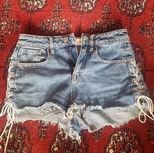 Festival lace up shorts from pacsun